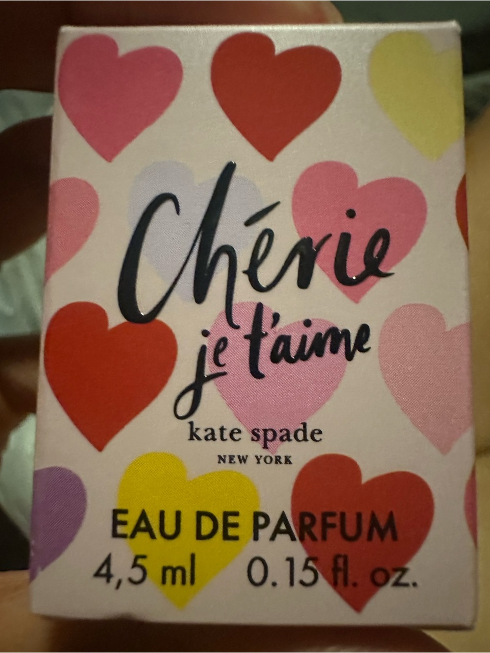 NEW IN BOX Kate Spade Cherie Je t'aime EDP Perfume Splash Mini Size 4.5ml/0.15oz